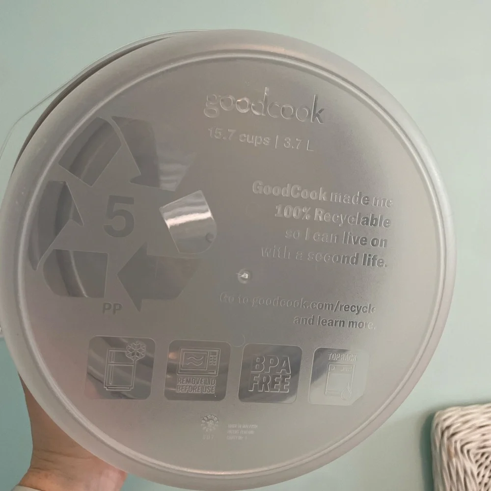 Gray Plastic Food Storage Container